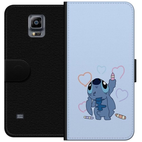 Samsung Galaxy Note 4 Lompakkokotelo Stitch Sydämet