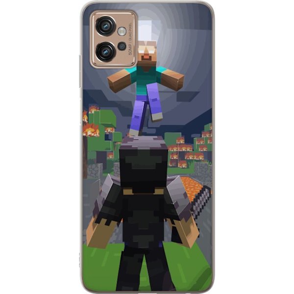 Motorola Moto G32 Gennemsigtig cover Minecraft