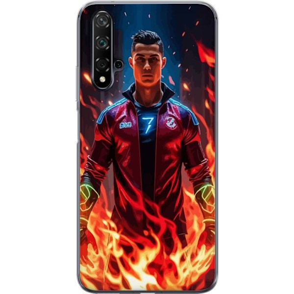Huawei nova 5T Genomskinligt Skal Ronaldo Inferno – fotbollshjälte i eldflammor