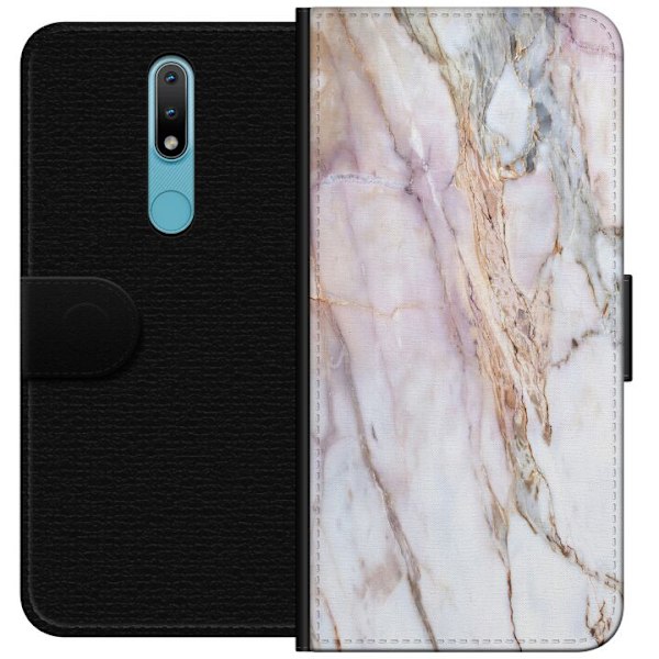 Nokia 2.4 Tegnebogsetui Marmor