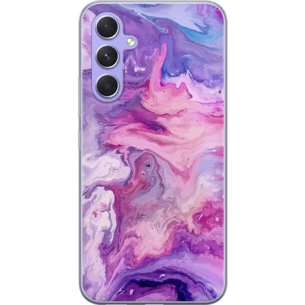 Kompatibel Mobilcover til Samsung Galaxy A54 Marmor Lilla