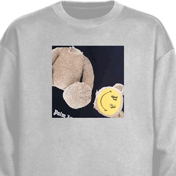 Sweatshirt for Voksen | Klassisk Collegegenser Teddy Palm Ange grå XXL