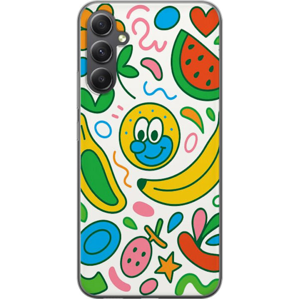 Samsung Galaxy A05s Genomskinligt Skal Butterfly Veil