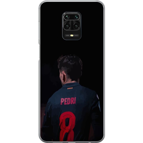 Xiaomi Redmi Note 9S Läpinäkyvä kuori Pedri FC Barcelona Ja