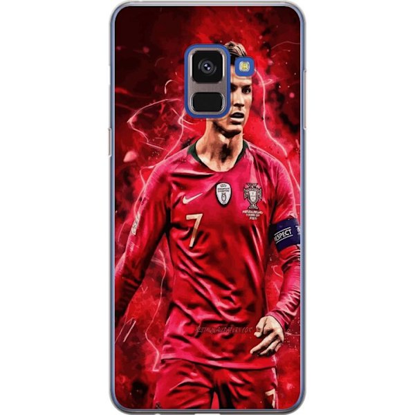 Samsung Galaxy A8 (2018) Genomskinligt Skal Ronaldo Skills – CR7 Design för Äkta Supporters