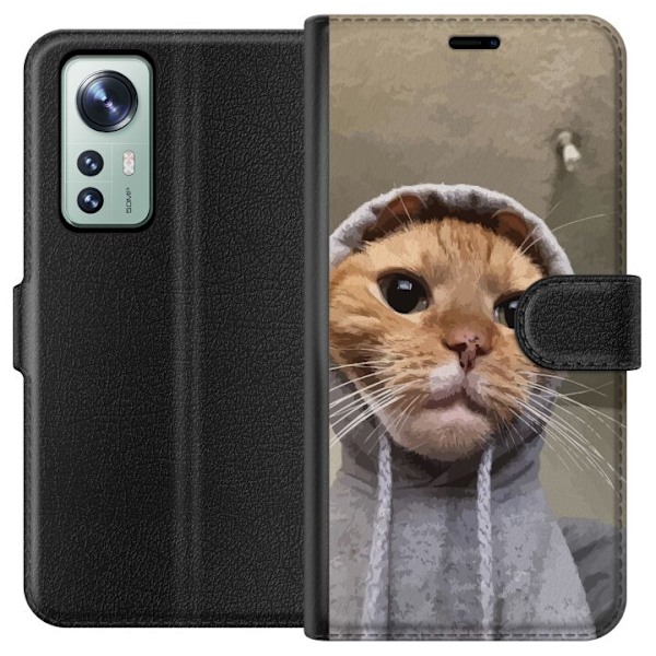 Xiaomi 12 Lommeboketui Katt Genser