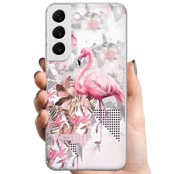 Samsung Galaxy S22 5G TPU Matkapuhelimen kuori Flamingo