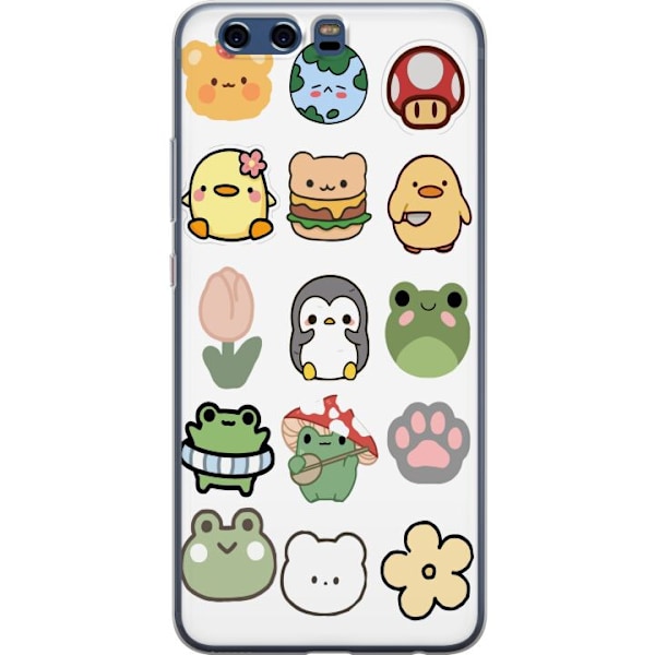 Huawei P10 Genomskinligt Skal Kawaii Friends – söta figurer