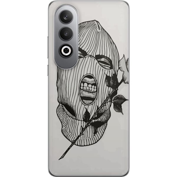 OnePlus Nord CE4 Läpinäkyvä kuori Hiihtomaski Ros Katutyö Muotoilu Graafinen Kuvio Jännitys Kaupunkityyli Katutaidetta Naamiaiset Symboli