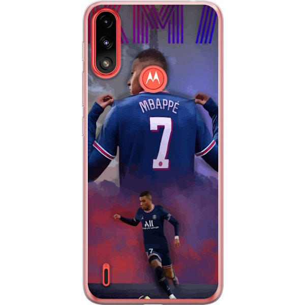 Motorola Moto E7 Power Läpinäkyvä kuori MAP Jalkapallo Design Graafinen Kuviointi Moderni Urheiluaihe Trendikäs Jalkapallo Suosittu Graafinen Tyyl