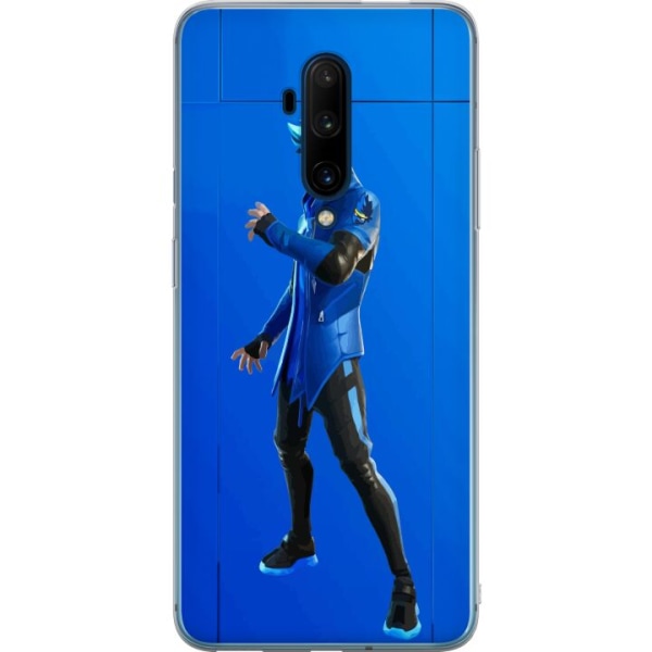 OnePlus 7T Pro Gennemsigtig cover Fortnite - Ninja Blue