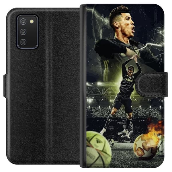 Kompatibel Tegnebogsetui til Samsung Galaxy A02s Ronaldo