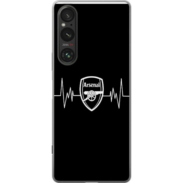 Sony Xperia 1 V Läpinäkyvä kuori Arsenal