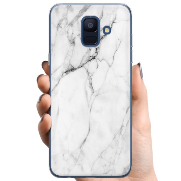 Samsung Galaxy A6 (2018) TPU Mobildeksel Marmor