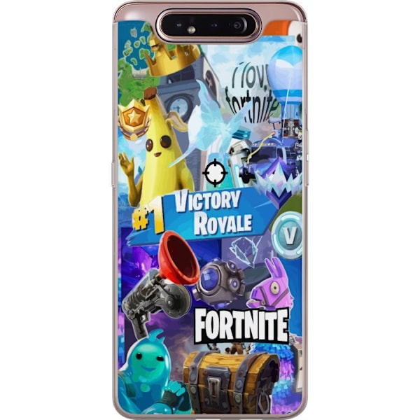 Samsung Galaxy A80 Gennemsigtig cover Fortnite