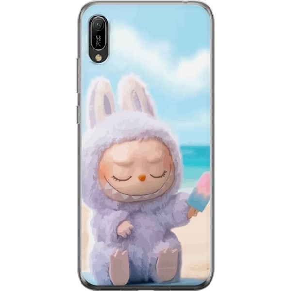Huawei Y6 Pro (2019) Läpinäkyvä kuori Labubu Vaaleanpunainen Tunnelma