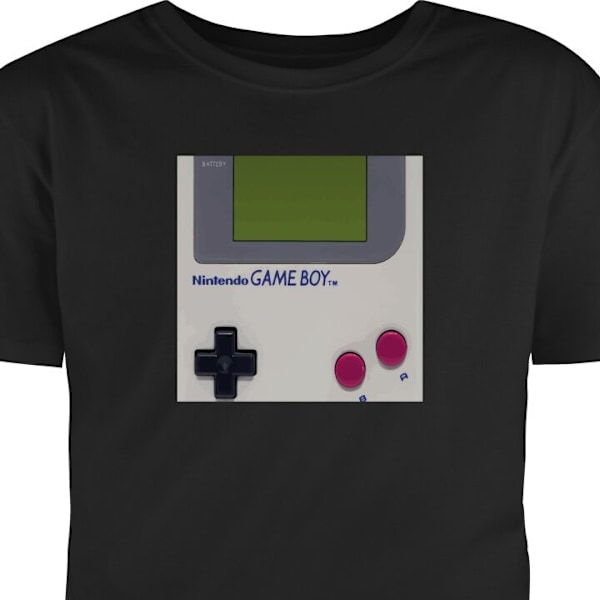 Børne T-shirt | Behagelig T-shirt til Børn Game Boy sort 9-11 År