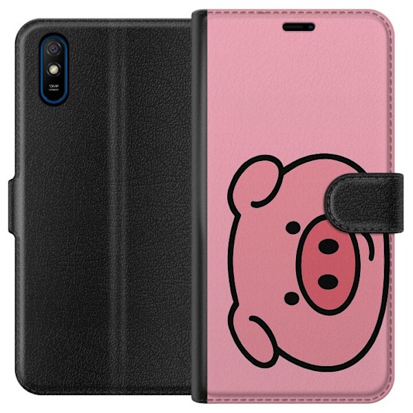 Xiaomi Redmi 9A Lompakkokotelo Kawaii Piggy