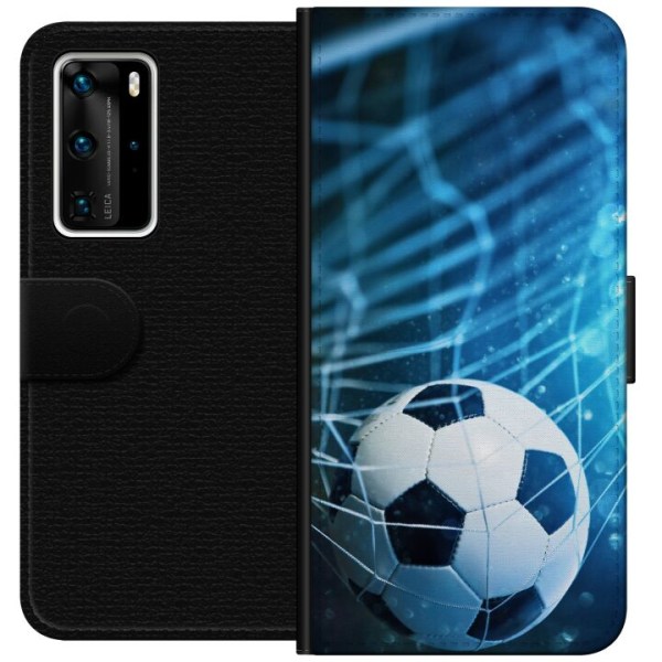 Huawei P40 Pro Tegnebogsetui Fodbold