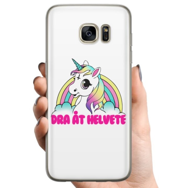 Samsung Galaxy S7 edge TPU Mobilcover Unicorn