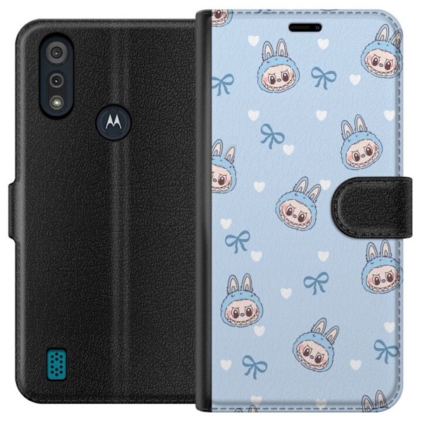 Motorola Moto E6i Tegnebogsetui Labubu Ildånd