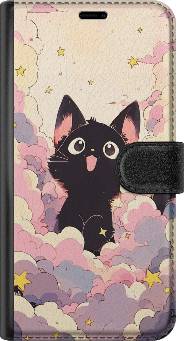 Kompatibelt Plånboksfodral till Apple iPhone SE (2020) Kawaii Katt