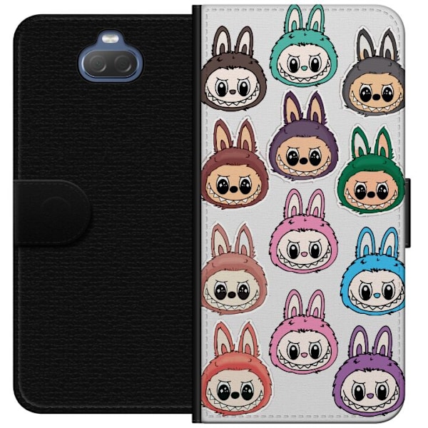 Sony Xperia 10 Tegnebogsetui Labubu Macaron Monster - Nuttet S