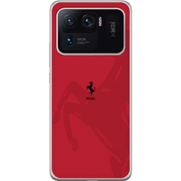 Xiaomi Mi 11 Ultra Gennemsigtig cover Ferrari