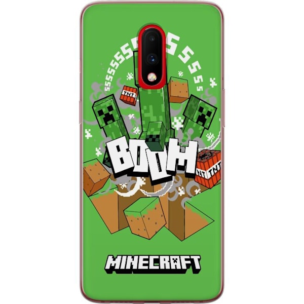 OnePlus 7 Läpinäkyvä kuori Minecraft Boom
