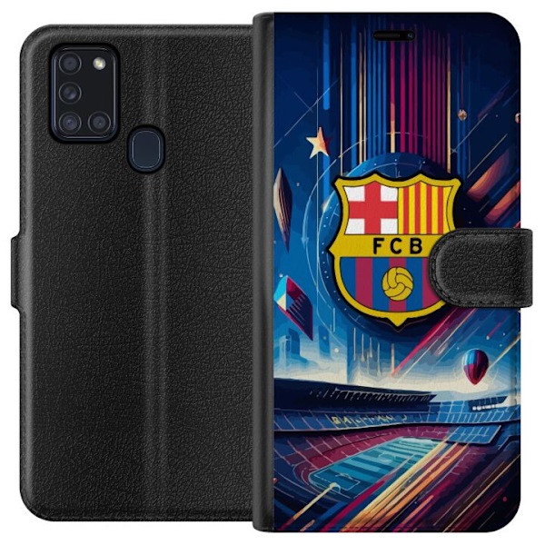 Samsung Galaxy A21s Lompakkokotelo FC Barcelona