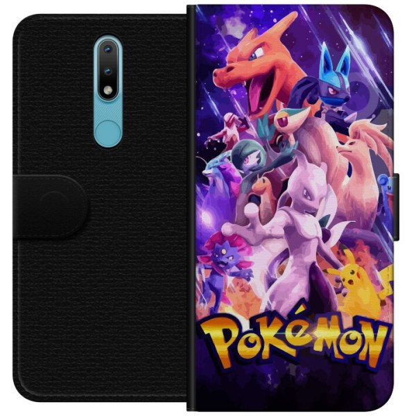 Nokia 2.4 Plånboksfodral Pokémon