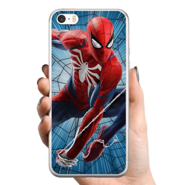 Apple iPhone SE (2016) TPU Mobilcover Spidermand