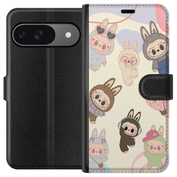 Google Pixel 9 Tegnebogsetui Labubu Pop Mart Samling Motiv Figur Samling Design Populært Art Toy Pop Mart Kreativ Grafisk
