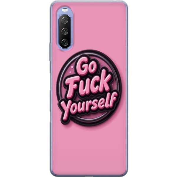 Kompatibelt Mobildeksel til Sony Xperia 10 III Rosa 3D textposter