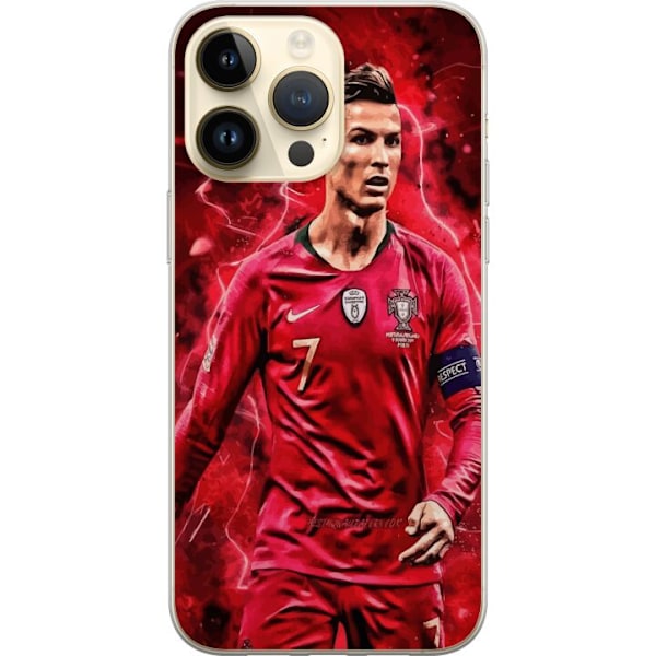 Apple iPhone 15 Pro Max Gjennomsiktig deksel Ronaldo Ferdigheter - CR7 Design for Ekte Supportere