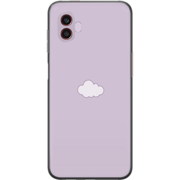 Samsung Galaxy Xcover6 Pro Läpinäkyvä kuori Lila Pilvi - minimalistinen pilvi lila taustalla
