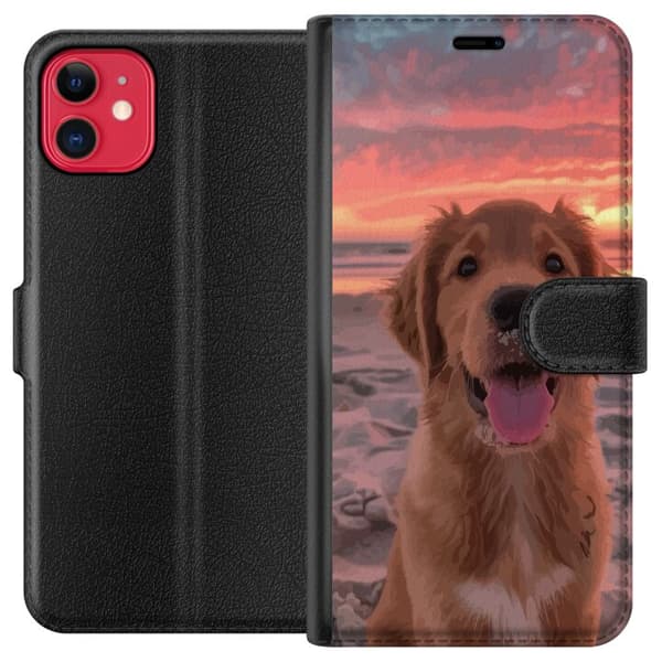 Kompatibel Tegnebogsetui til Apple iPhone 11 Hund