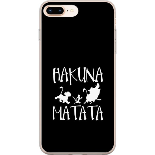 Apple iPhone 8 Plus Läpinäkyvä kuori Hakuna Matata