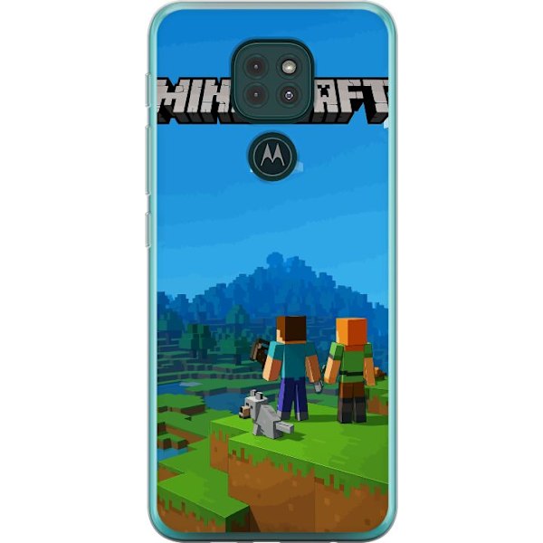 Motorola Moto G9 Play Läpinäkyvä kuori Minecraft Key Art