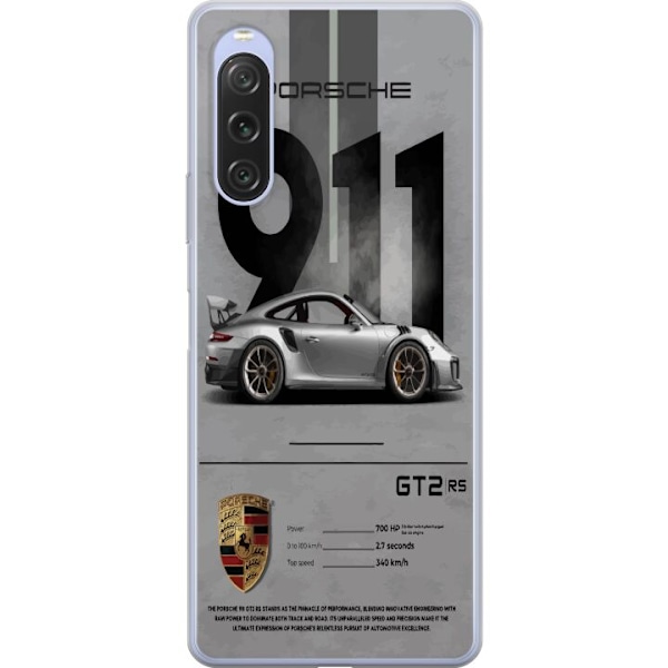 Sony Xperia 10 V Läpinäkyvä kuori Porsche 911