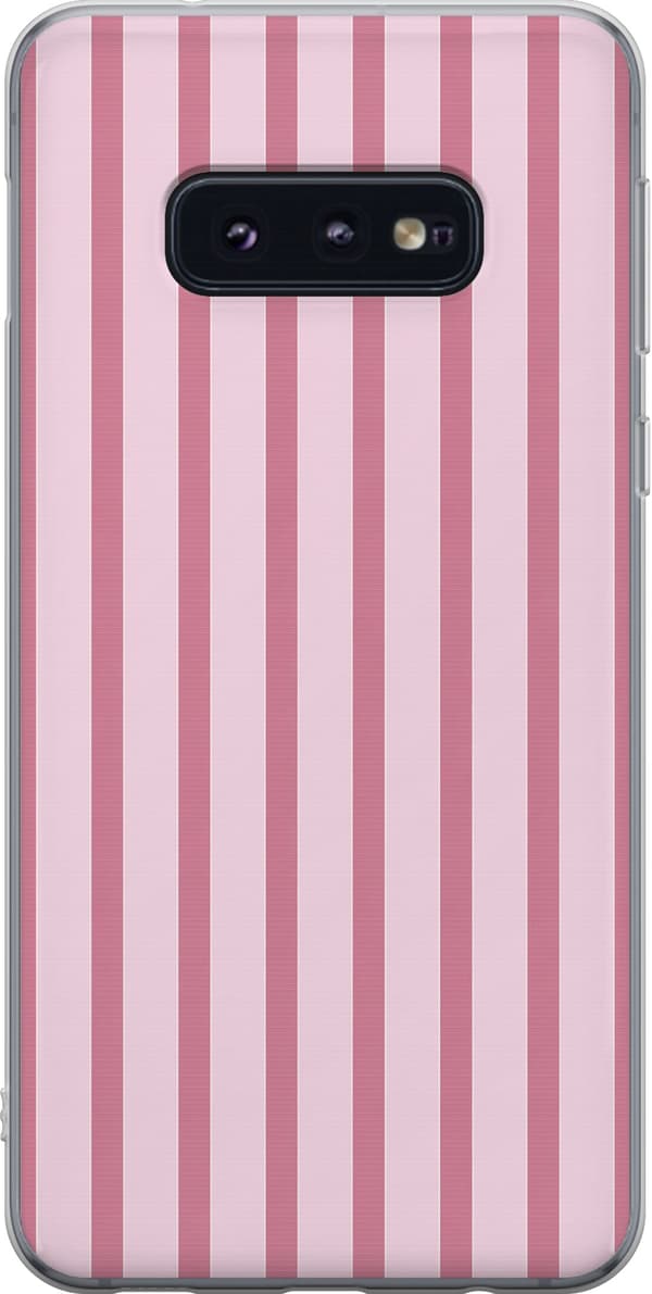 Kompatibelt Mobilskal till Samsung Galaxy S10e Rosa ränder rosa