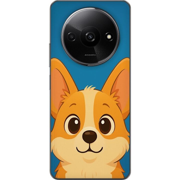 Xiaomi Redmi A3 Läpinäkyvä kuori Hello Corgi