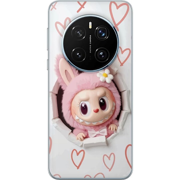 Honor Magic7 Pro Läpinäkyvä kuori Labubu Sydän Taustakuva Pop Mart Rakkausteema Hahmodesign Suosittu Motiivi Keräilytaideteossarja