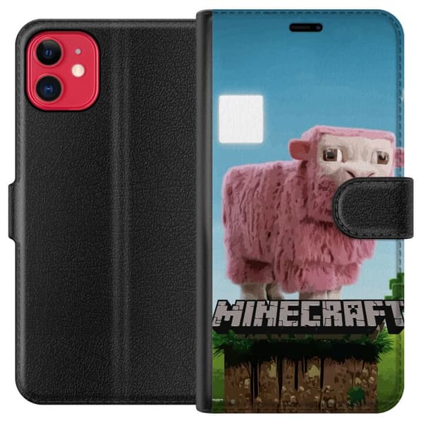 Kompatibel Tegnebogsetui til Apple iPhone 11 A Minecraft Movie