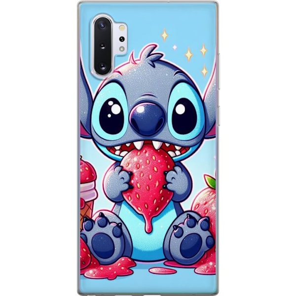 Samsung Galaxy Note10+ Genomskinligt Skal Strawberry Stitch