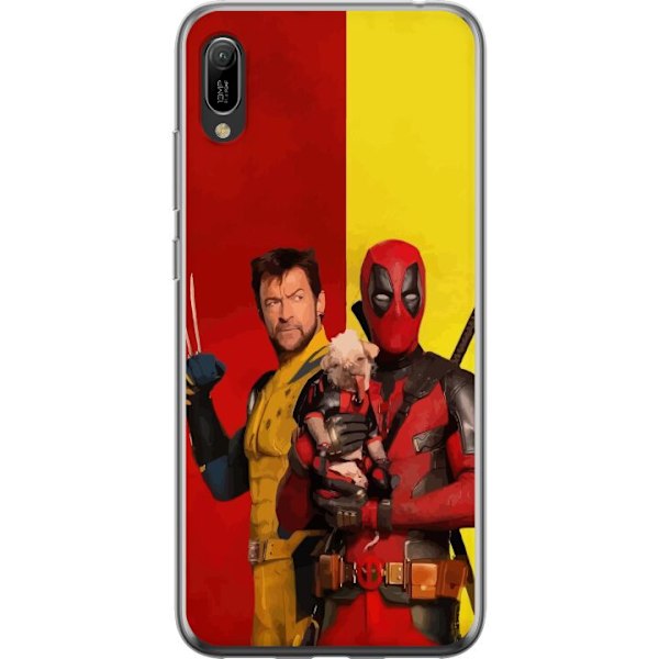 Huawei Y6 Pro (2019) Gennemsigtig cover Deadpool & Wolverine