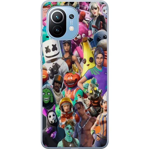 Xiaomi Mi 11 Gennemsigtig cover Fortnite