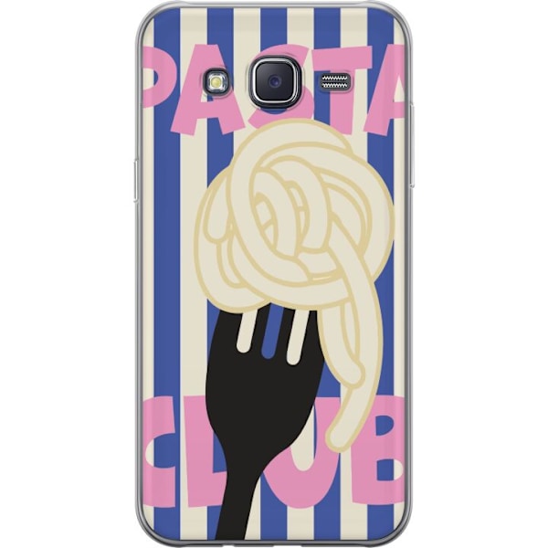 Samsung Galaxy J5 Läpinäkyvä kuori Pasta Twirl