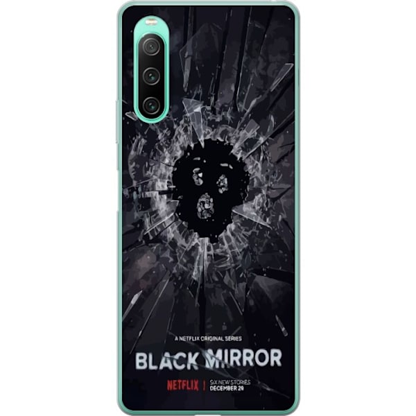 Sony Xperia 10 IV Genomskinligt Skal Black Mirror Sci-Fi Netfl