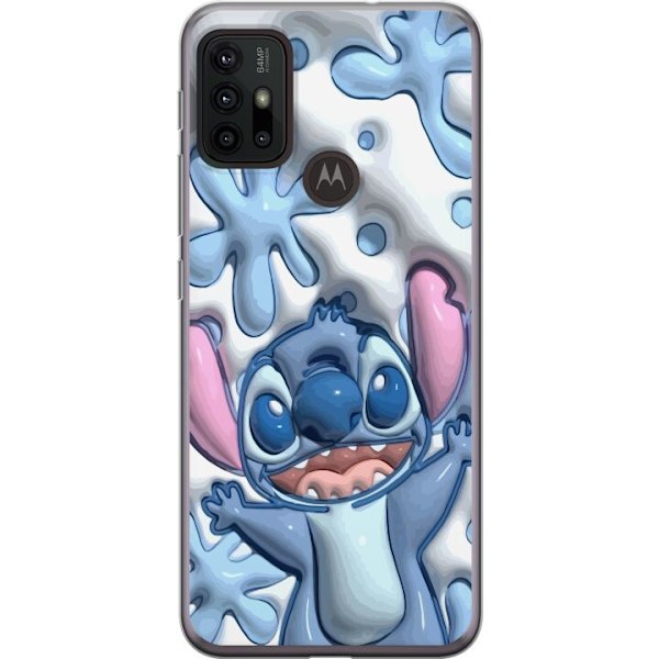 Motorola Moto G30 Genomskinligt Skal Bubbliga Stitch